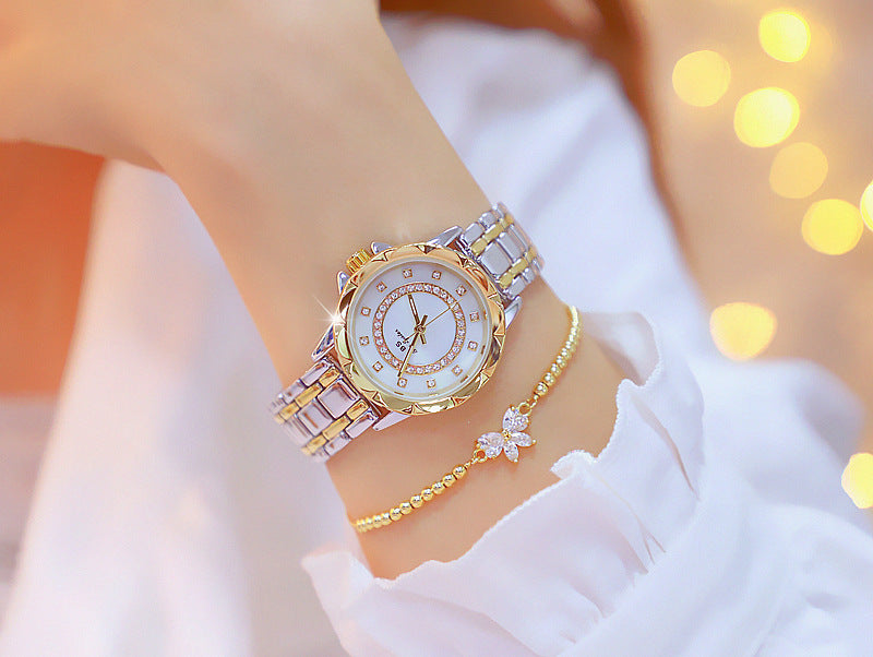 Linked Watch Full Diamond Female Watch