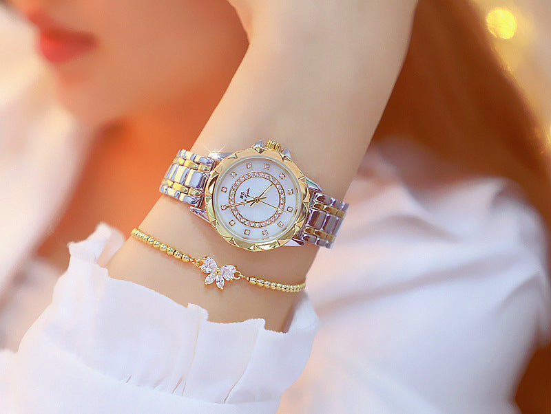 Linked Watch Full Diamond Female Watch
