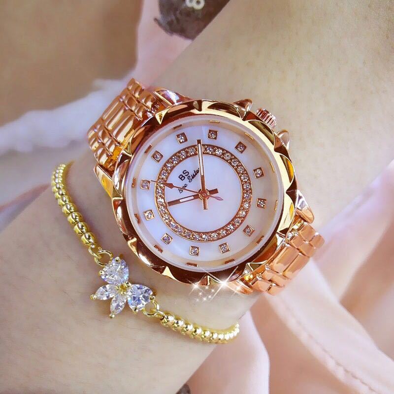 Linked Watch Full Diamond Female Watch