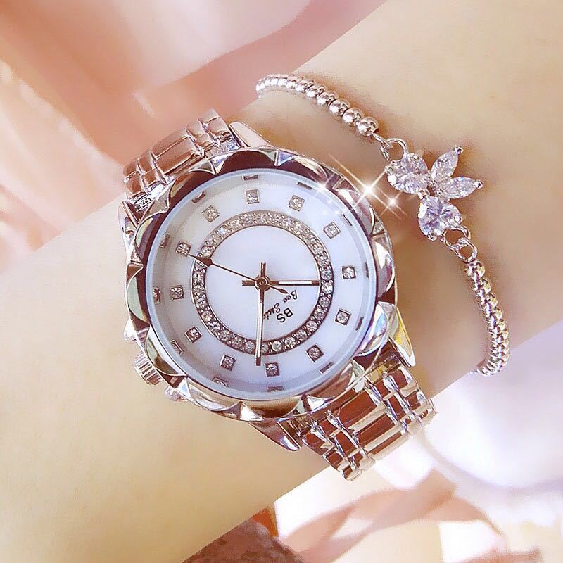 Linked Watch Full Diamond Female Watch