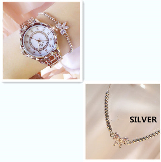 Linked Watch Full Diamond Female Watch