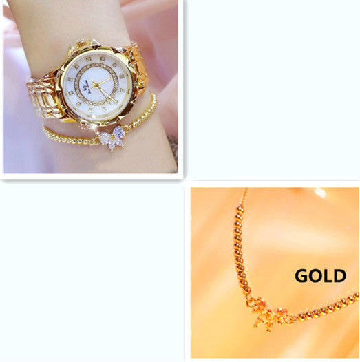 Linked Watch Full Diamond Female Watch