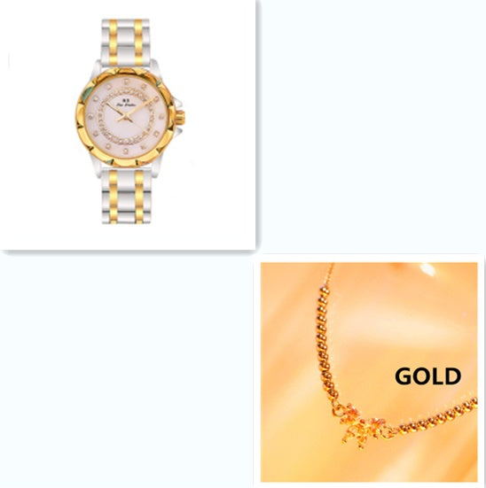 Linked Watch Full Diamond Female Watch