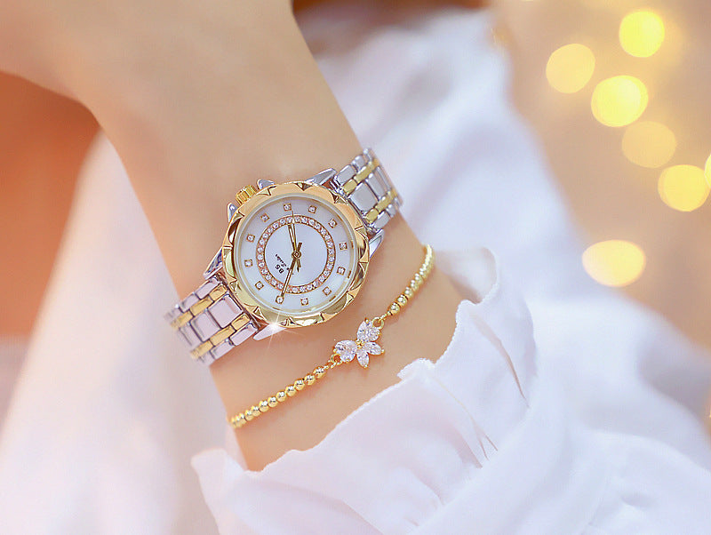 Linked Watch Full Diamond Female Watch