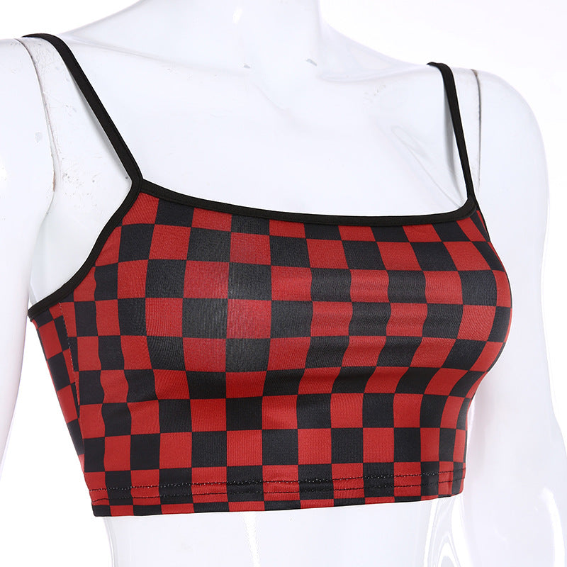 Instant cool factor — add this checkerboard vest and slay all day.