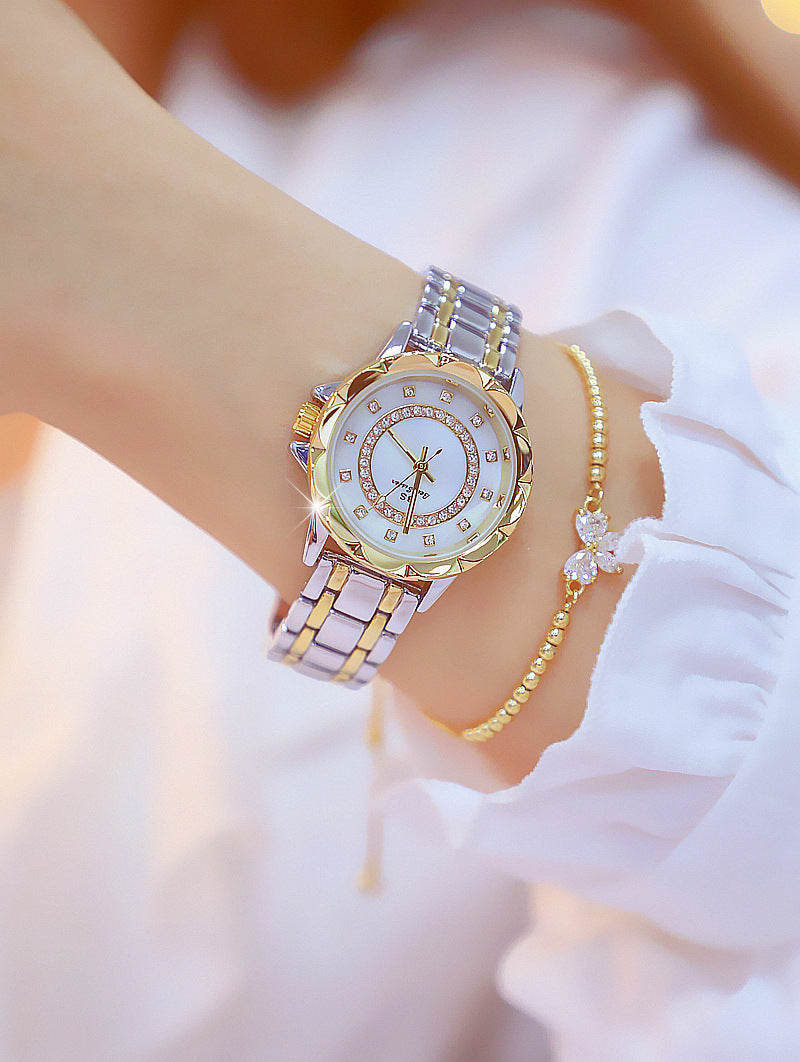 Linked Watch Full Diamond Female Watch