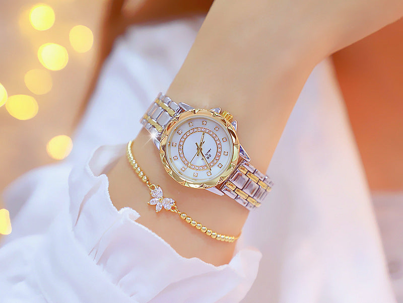 Linked Watch Full Diamond Female Watch