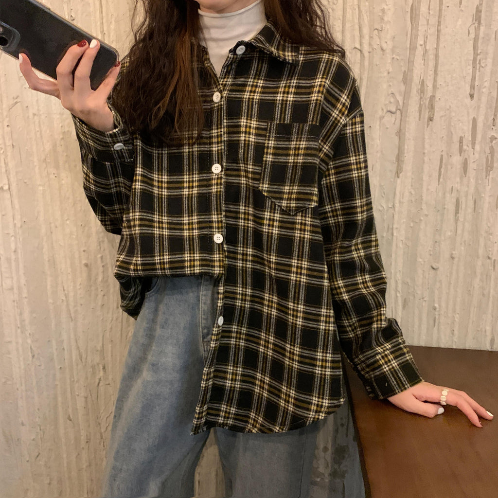 Classic plaid meets effortless style. Wear it your way.