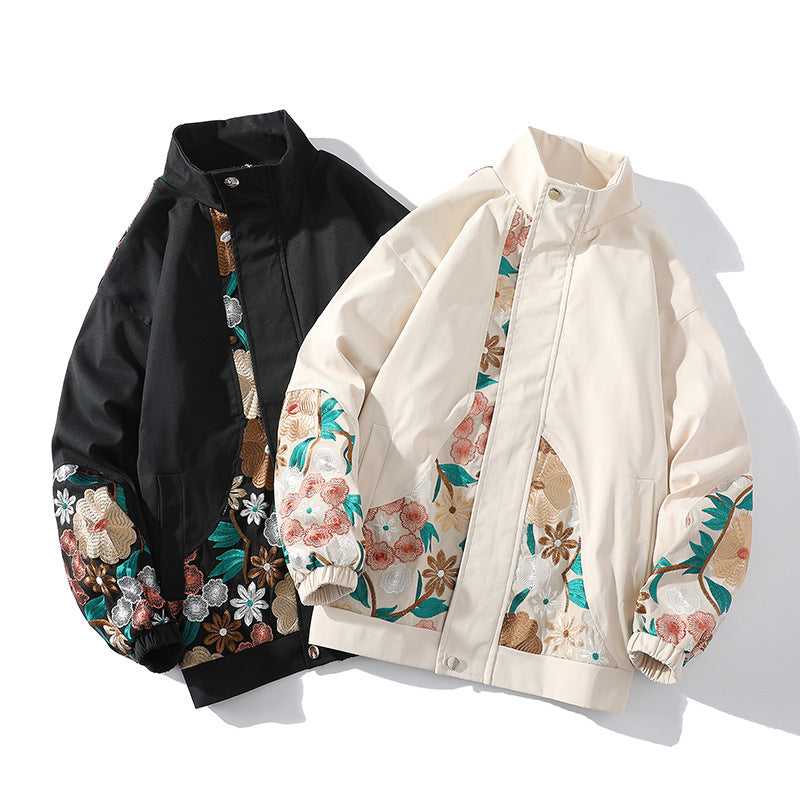 Turn heads wherever you go – Men’s Embroidered Fashion Coat!