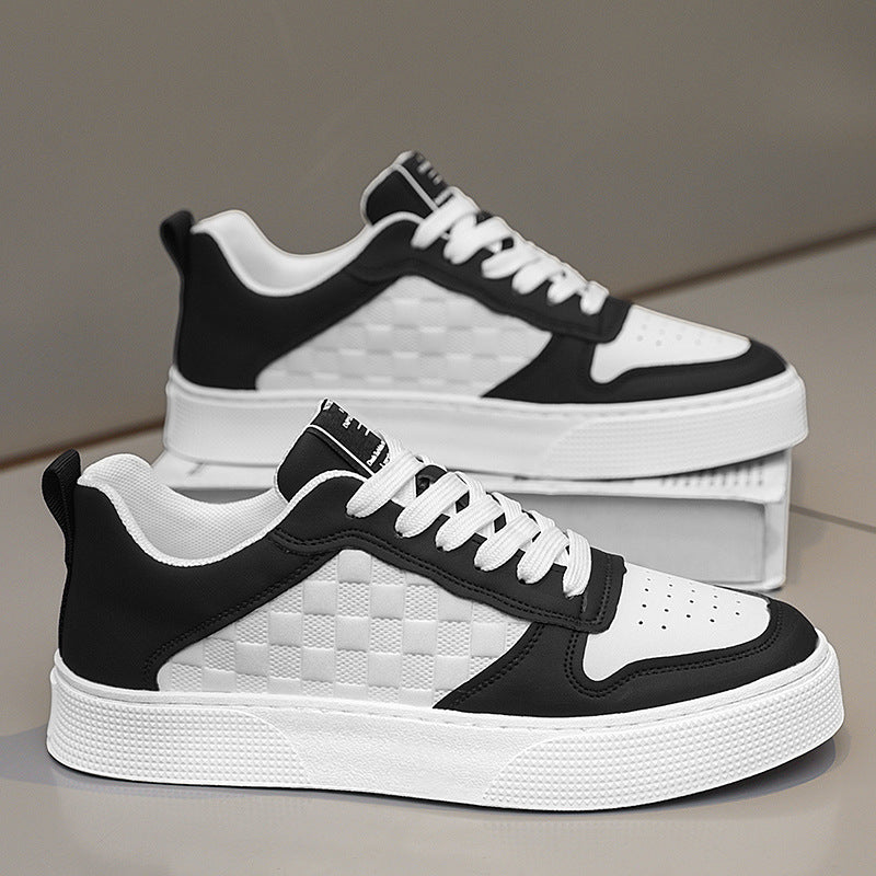 Men’s Stylish Plaid Canvas Sneakers – Turn heads wherever you go with these trendy plaid canvas sneakers!
