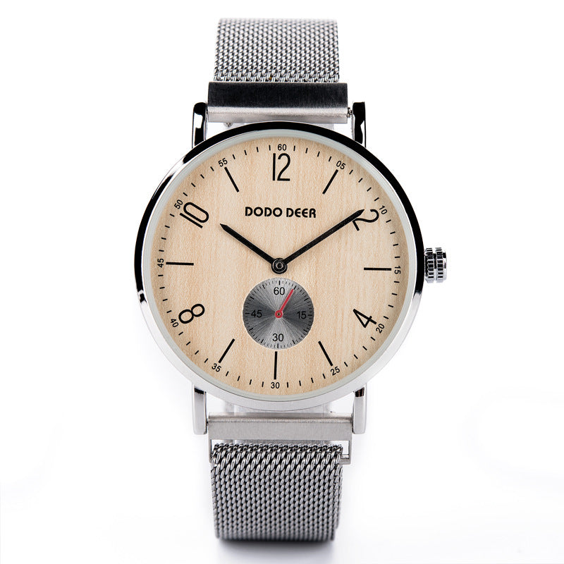 Stay punctual, stay trendy – the ultimate wooden watch.