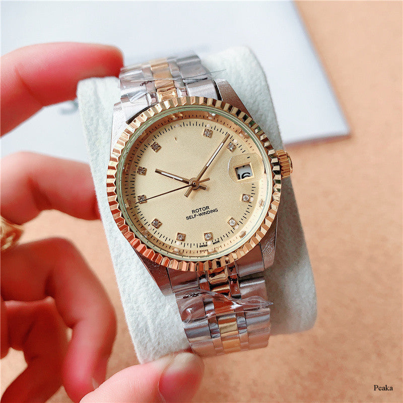Power, precision, and prestige—all in one stainless steel watch.
