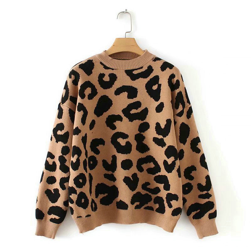 Unleash Your Wild Side with Our Leopard Print Pullover!