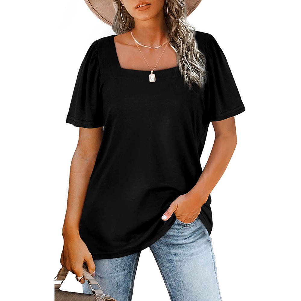  Stay cool and trendy this summer with this flattering striped blouse!